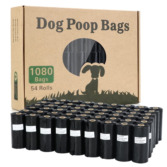 Bolsa biodegradable para excrementos de perro BOTEWO, 1080 unidades con dispensador