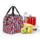 thumbnail image 5 of Easygdp Palm Tree Pattern on Red Bolsa Térmica Premium - Tela Oxford Impermeable, Gran Capacidad, Bolsillo Frontal, Unisex para Trabajo, Escuela, Actividades al Aire Libre y Picnics, 5 of 8