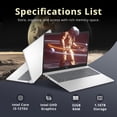 thumbnail image 3 of HP Pavilion 15.6" HD Touchscreen Laptop, Intel i3-1215U, 32GB RAM, 1.16TB Storage(1TB SSD + 160GB Docking Station Set), Intel UHD Graphics, Num Pad, 720p HD Webcam, WiFi, Windows 11 Pro, Silver, 3 of 5