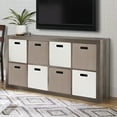 Better Homes & Gardens 8 Cube Storage, Rustic Grey Finish