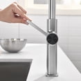 thumbnail image 6 of Lefton Pull-Out Waterfall Kitchen Faucet with Temperature Display, Two Water Outlet Modes, Single Hole, Brushed Nickel, KF2209-0, 6 of 8