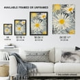thumbnail image 3 of Artery8 Bright Daisy Flowers Bloom Artwork Light Floral Living Room Large Wall Art Poster Print Thick Paper 18X24 Inch, 3 of 5