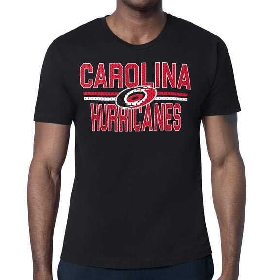 Men's Starter Black Carolina Hurricanes Mesh Look Team Name T-Shirt