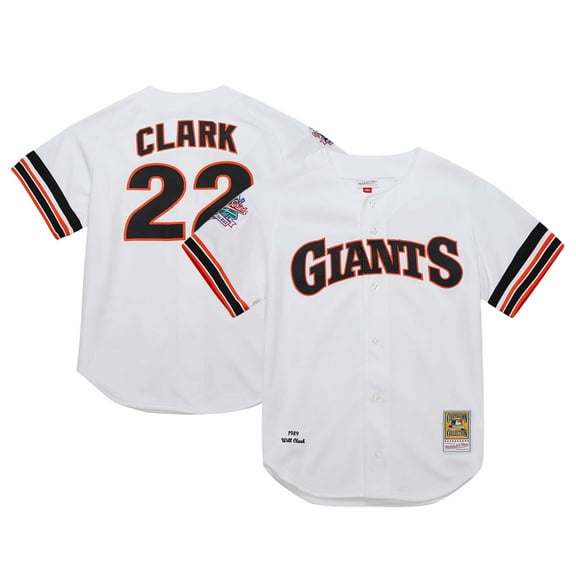 Men's Mitchell & Ness Will Clark White San Francisco Giants Cooperstown Collection 1989 Authentic Jersey