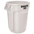 thumbnail image 6 of Rubbermaid Commercial 32 gal Round Trash Can, White, Open Top, Plastic, 6 of 6