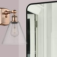 thumbnail image 3 of Innovations Lighting  Berkshire Glass - 1 Light 8" Sconce Clear/Antique Copper, 3 of 5