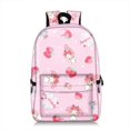 thumbnail image 1 of Mochila Kawaii Kuromi de gran capacidad impermeable, bolsa cuadrada de Cinnamorol, bolsa de cosplay de Anime, bolsa de viaje, regalo para estudiantes y niñas gym unisex, 1 of 2