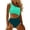 C-Green206, variant on DHFJKG One Piece Swimsuit Women Tummy Control Bathing Suit One Shoulder Hallow Out Monokini Full Coverage Color Block Stylish Beachwear