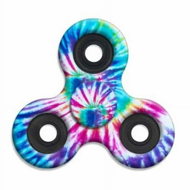 Tri Fidget Hand Spinner Squad ( Top Trenz Tiger Tie Dye ) High Speed & Longest Spin Time Toy Stress Reducer Ball Bearing High Speed Spinners