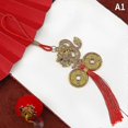 thumbnail image 1 of colgante de dragón del zodiaco de plástico chapado en oro del año 2024, mascota de la suerte, adorno colgante para el hogar y el coche, regalos de Año Nuevo, 1 of 4