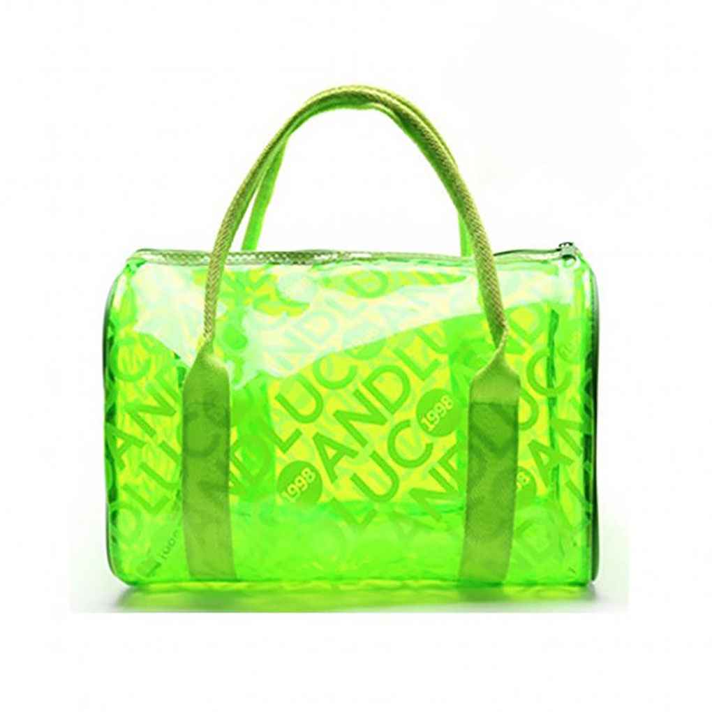 transparent beach tote