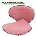 thumbnail image 6 of Magshion Velvet Adjustable Counter Height Bar Stools Set of 2, Swivel Kitchen Counter Island Dining Chairs with Curved Back, Pink, 6 of 11