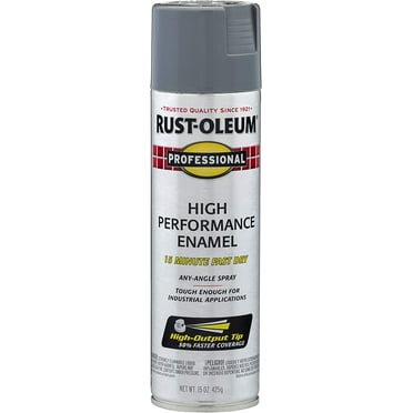Rust-Oleum 7587838 Professional High Performance Enamel Spray Paint, 15 Oz, Gloss Dark Machine Gray