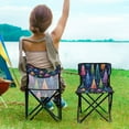 thumbnail image 5 of 600D Oxford Camping Chair Portable Foldable Chair Supports 220 lbs for Picnic, Fishing, Backpacking Colorful Christmas Trees Pattern, 5 of 8