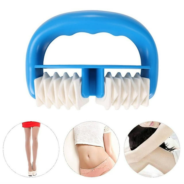 Rodillo de masaje muscular de plástico de 2 ruedas