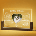 thumbnail image 5 of 8inch Wooden U-Shaped Luminous Base Display Frame Wooden Frame LED Personalized Cat Memorial Gifts for, 5 of 7