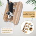 thumbnail image 5 of Wall Mounted Cat Furniture 3PCS Set, Solid Wood Cat Shelves and Perches for Wall Cat Hammock Cat Perches Cat Climbing Wall Steps Cat Ladder for Kitty & Kitten, 5 of 9
