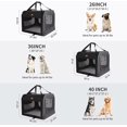 thumbnail image 4 of Dog Cage Collapsible Kennel Cat Pet Carrier Bag Quick Portable Folding Soft Crate with Locking Safety Zippers Outgoing Travel ShopWise Round, 4 of 8
