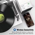 thumbnail image 2 of Reproductor de vinilo Bluetooth Retrolife con tocadiscos y altavoces estéreo, 2 of 8
