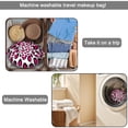 thumbnail image 5 of Leopard Full Print Drawstring Cosmetic & Makeup Bag – Large Portable Makeup Organizer with Inner Zipper Pocket & Mesh Compartment, Travel Toiletry Bag for Women, 5 of 5