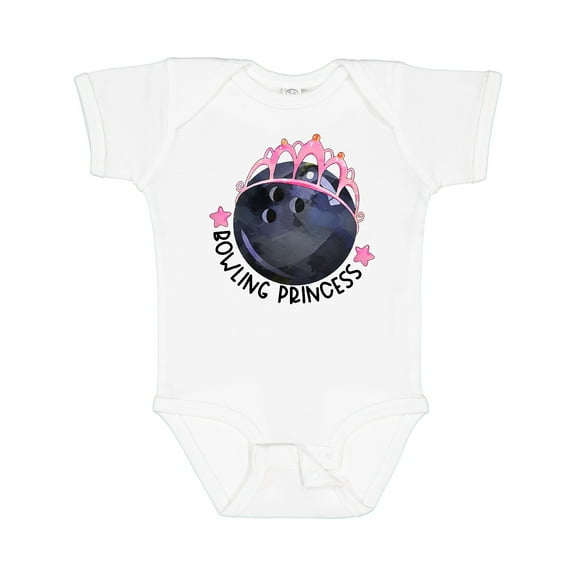 Inktastic Bowling Princess Tiara Girls Baby Bodysuit
