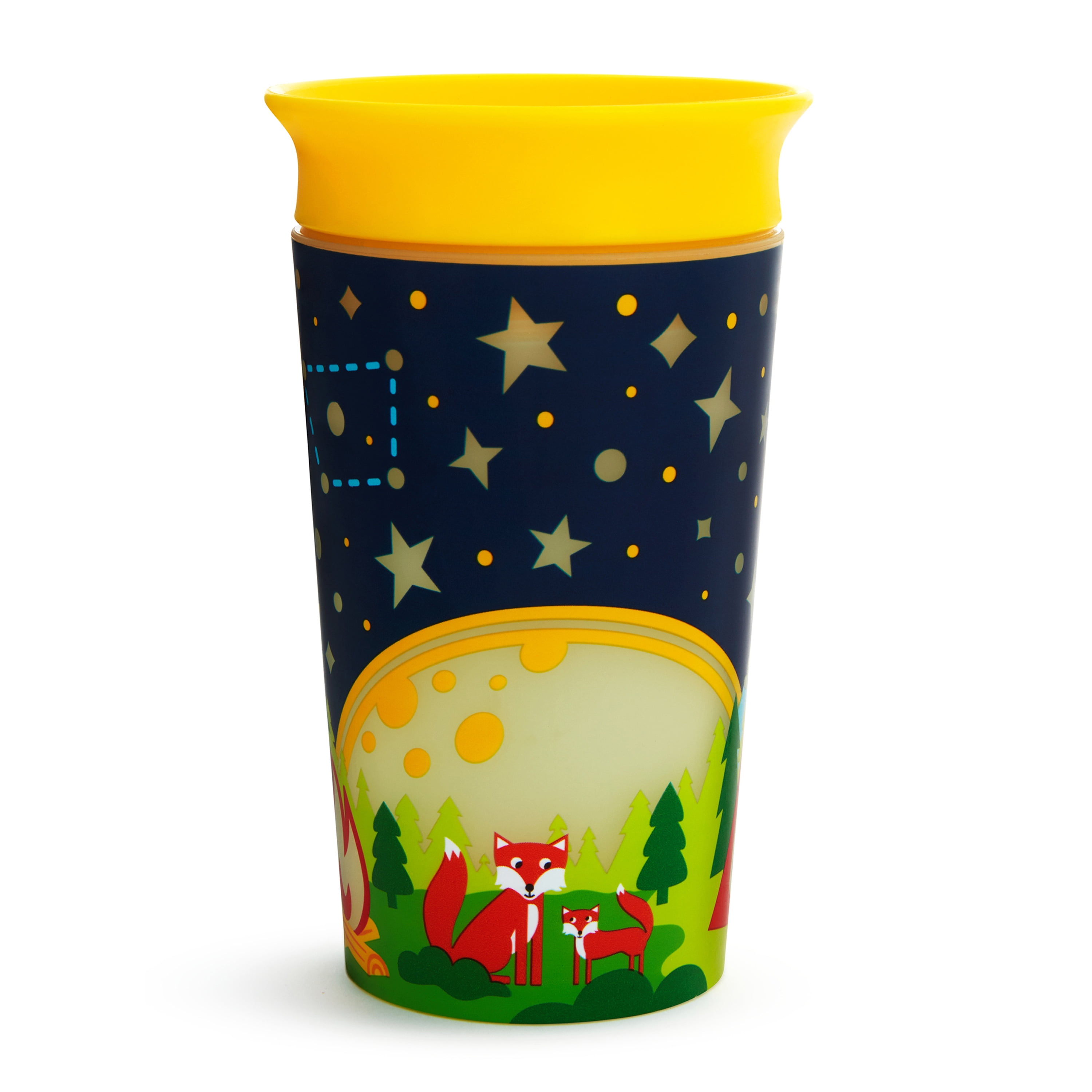 Munchkin Miracle 360 Glow in the Dark Sippy Cup Astronaut and 3pc Sipper and Straw Lid 9 Ounce 