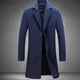 thumbnail image 2 of Abrigo clásico de lana para hombre, talla grande, cálido, de invierno, con una sola botonadura, largo, informal, ajustado, s202412241053, 2 of 3