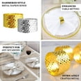 thumbnail image 4 of Efavormart 4 Pack | Shiny Gold Basket Weave Napkin Rings, Metallic Napkin Holders, 4 of 11