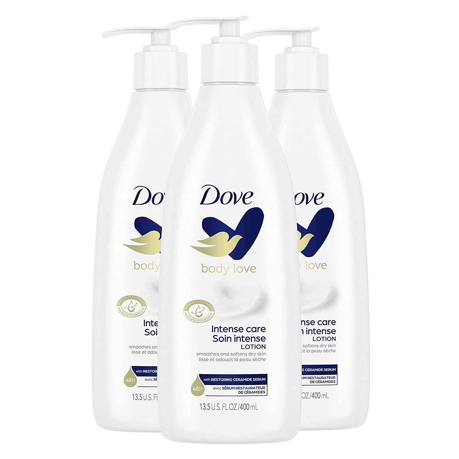 Dove Body Love Moisturizing Lotion for Rough or Dry Skin Intense Care