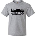 thumbnail image 3 of Inktastic Nashville Tennessee City Skyline Youth T-Shirt, 3 of 5