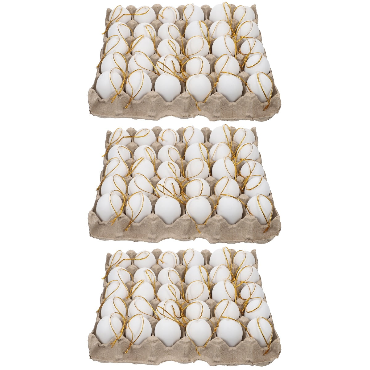 3 Sets Fake Eggs for Dying Simulated Tray Easter Decorating Tools