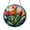Acrylic 3.5 Inch, variant on Floral Tulip Decorative Board – Stained Glass Style Design