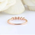 thumbnail image 4 of HeartsAndYou 0.3ct Natural Pink Ruby Engagement Ring 5 Stone Minimalist 14k SOLID Rose Gold, 4 of 9