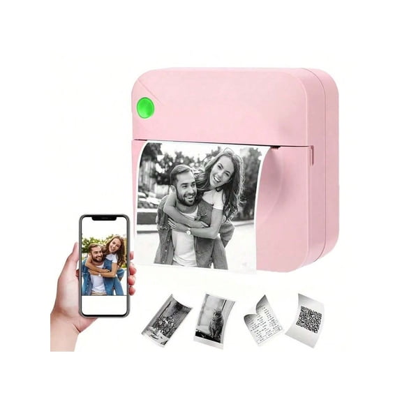 C17 Multifunctional Mini Portable Thermal Wireless Pocket Printer - Includes 1 Roll Thermal Paper, Prints Photos, Labels, Lists