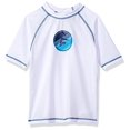 thumbnail image 1 of Kanu Surf boys Paradise Upf 50+ Sun Protective Rashguard Swim Rash Guard Shirt, Echelon White, 14-16 US, 1 of 2