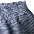 thumbnail image 5 of Yievot Wide Leg Capri Pants for Women Striped Texture Culottes Flowy Elastic Waist Cropped Palazzo Pants with Pockets, 5 of 8