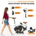 thumbnail image 4 of Meghna Tandem Bike 20 inches 4-Fold 2-Seater 7 speed Folding Tandem Dual Disc Brake for Adult Beach Cruiser White, 4 of 7