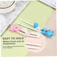 thumbnail image 4 of Training Chopsticks, Kids Training Chopsticks, 2 Pairs Kitten Kids Chopsticks, Safe Chopsticks Helper, Heat Resistant Silicone Child Chopsticks with Guide Practice, Training Chopsticks For Kids, 4 of 9