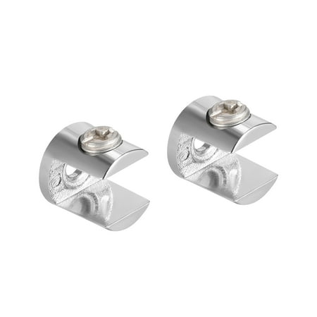 

Glass Shelf Brackets Zinc Alloy Glass Clamp Clip for 10-12mm Type-02 2Pcs
