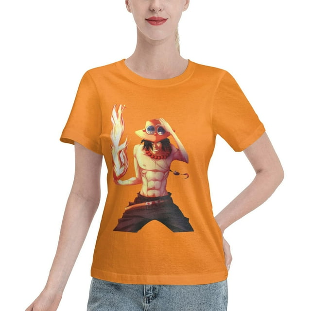 T-Shirt Basique à Manches Courtes pour Femme une Pièce Ace