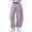 Purple, variant on Women's Barrel Leg Sweatpants with Drawstring Elastic Waist Wide Leg Casual Cotton Palazzo Trousers and Pockets for Lounge