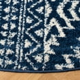 thumbnail image 4 of SAFAVIEH Tulum Lakisha Distressed Southwestern Area Rug, 11' x 11' Round, Navy/Ivory, 4 of 8