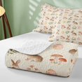 thumbnail image 4 of Erosebridal Bunny Quilt Full for Boys Girls, Woodland Mushrooms Full Bedspread Sets, 3 Pieces 1 Coverlet and 2 Pillowcases, 4 of 7