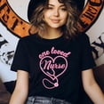 thumbnail image 3 of Women’s Nurse Shirt, Cute Nurse Appreciation Heart Graphic Top, Black, Size 2XL, 3 of 6