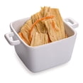 thumbnail image 1 of Mini Casserole, Mini Casserole à Poignée - Blanc - Porcelaine - Parfait pour Collations et Sauces - 13 oz - Boîte de 10 Unités - Restaurantware, 1 of 3
