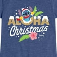 thumbnail image 3 of Lilo & Stitch - Aloha Christmas - Girls Fitted Short Sleeve Tee, 3 of 5
