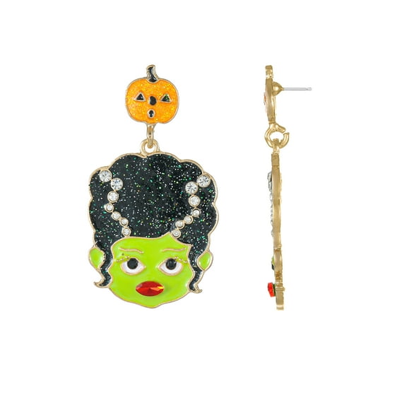 Way to Celebrate Halloween Bride of Frankenstein Earring, 1 pair