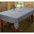 thumbnail image 2 of Hem Stitch Border Vintage Design Tablecloth White 54" by 72" Oblong / Rectangle, 2 of 4
