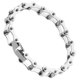 thumbnail image 5 of Pulsera moderna de acero inoxidable con diseño de cadena de bicicleta para hombre y mujer, cadena de eslabones que combina con todo, pulsera de eslabones para joyería unisex., 5 of 6