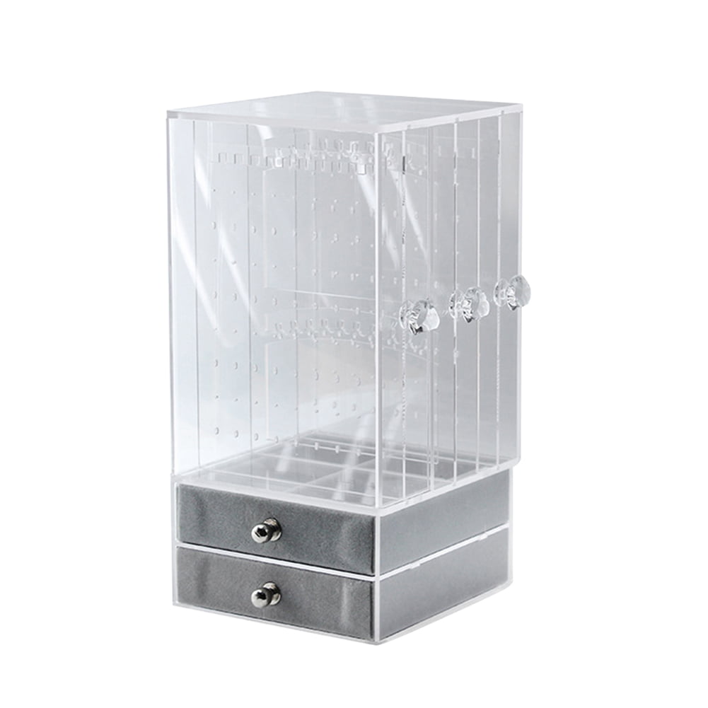 Dustproof Acrylic Display Shelf Jewelry Storage Box Drawers Storage Case 